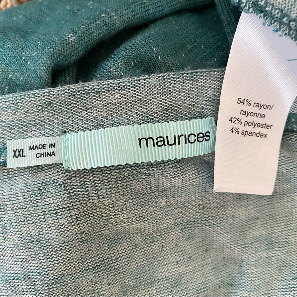 SOLD Maurices Teal Studded Sweatshirt 2X - Picture 8 of 10
